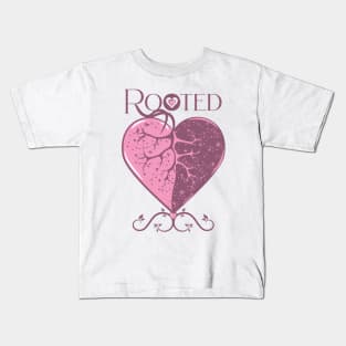 Deep-rooted in love, day and night Kids T-Shirt